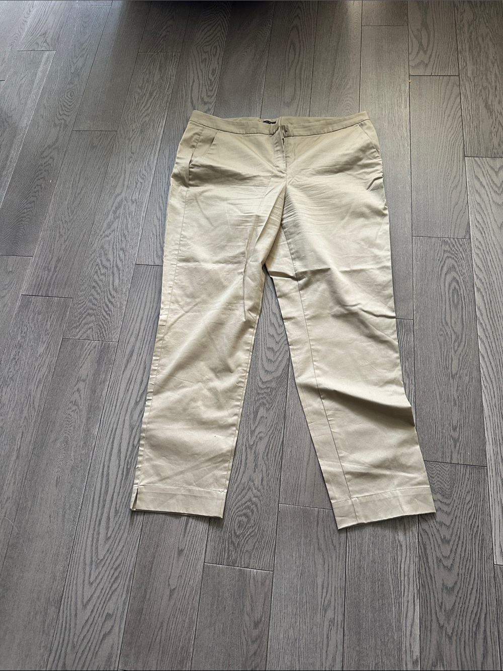 Massimo Dutti Light Beige Slim Chinos